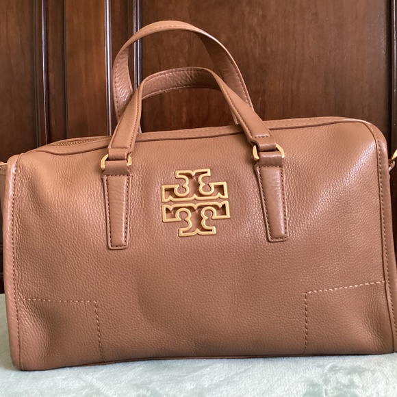 Tory Burch Leather Satchel Brown - Picture 9 of 11